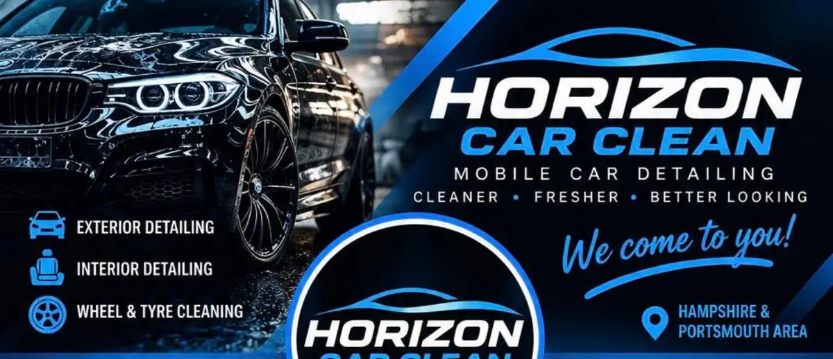 Horizon Car Clean – exterior detailing, interior detailing, wheel and tyre cleaning. We come to you, Hampshire and Portsmouth area.